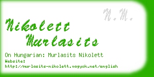 nikolett murlasits business card